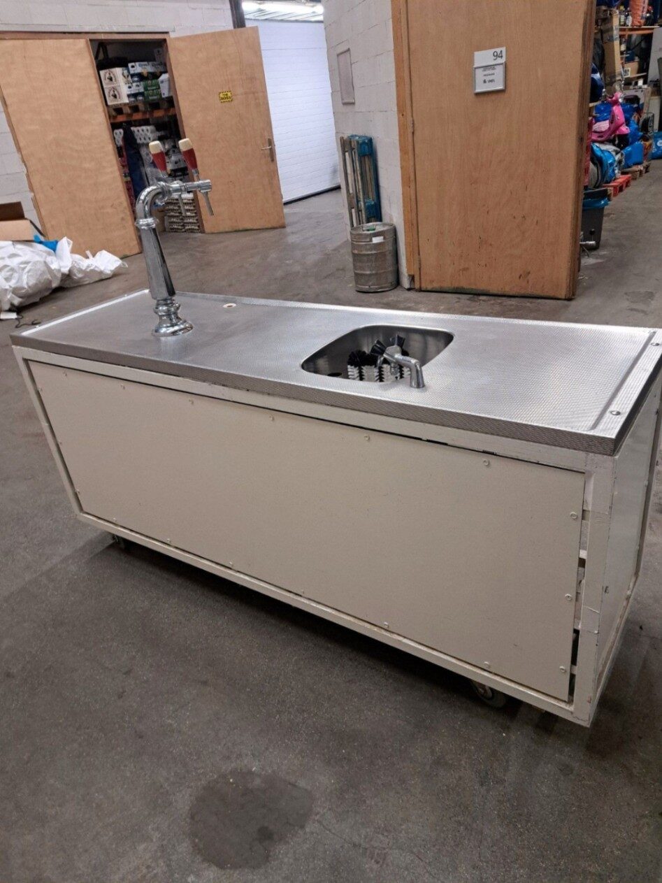 Mobiele Biertap met Spoelbak huren