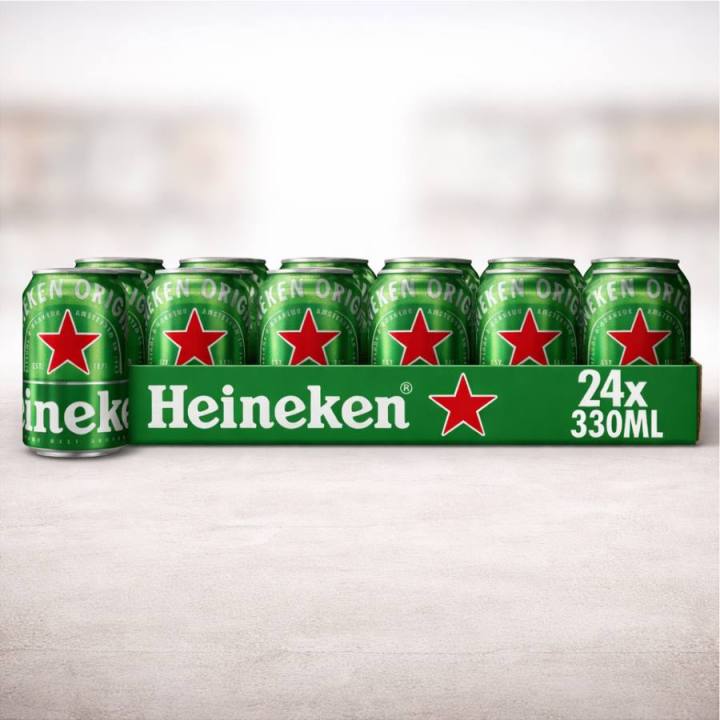 Heineken Pilsener - Blik 4 x 6 pack / 24 x 33 cl - Foto: 2